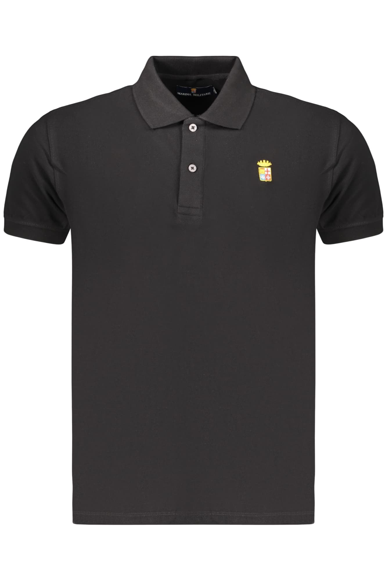 MARINA MILITARE POLO MANICHE CORTE UOMO NERO