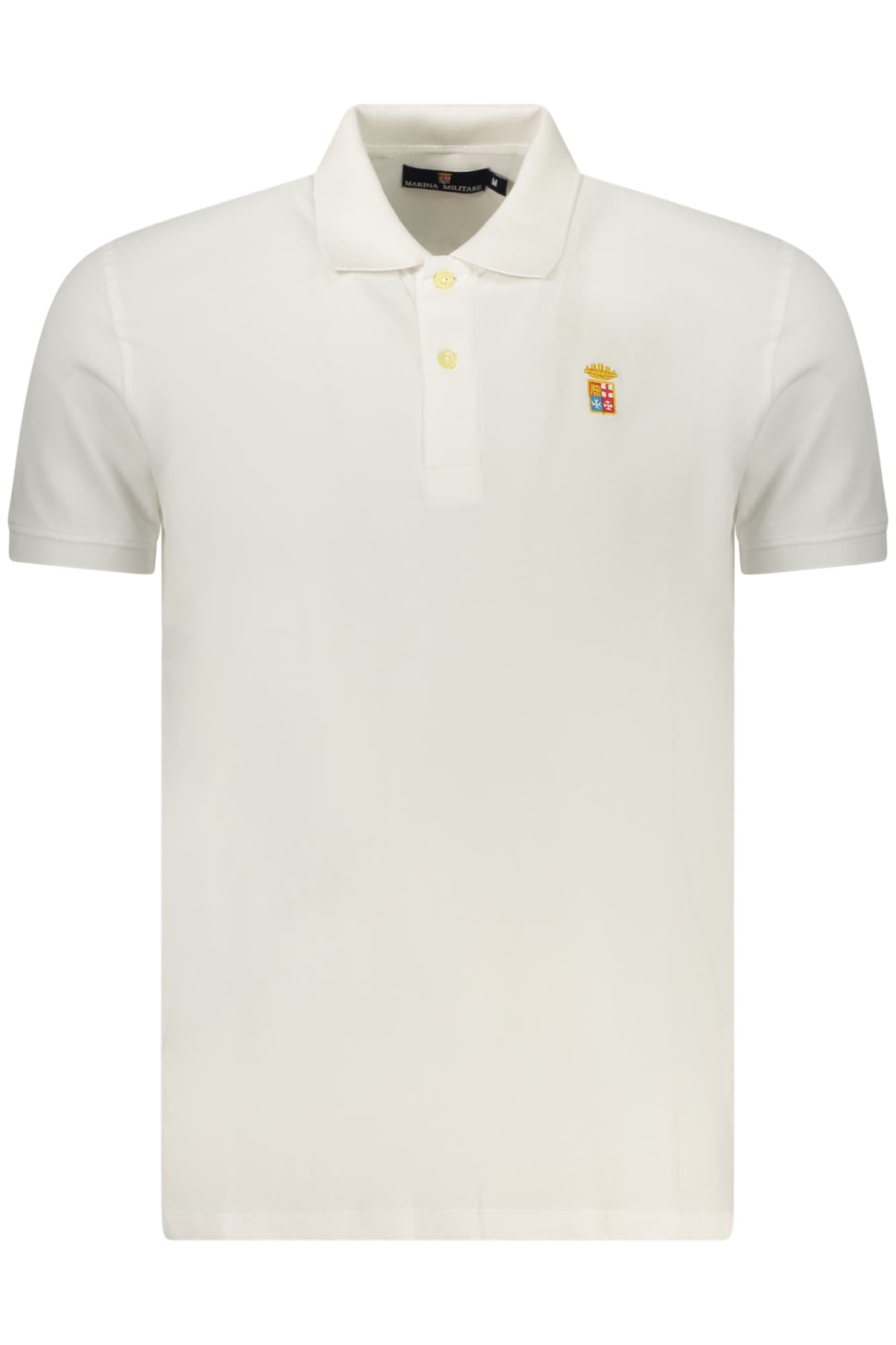 MARINA MILITARE POLO MANICHE CORTE UOMO BIANCO