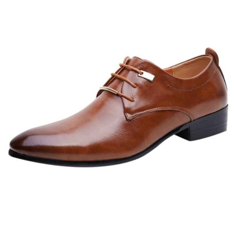 Scarpe eleganti da uomo in pelle con punta affusolata - Miniatura 4