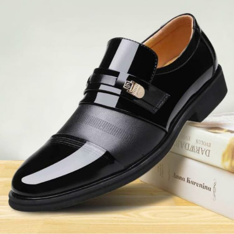 Scarpa da uomo estiva con fori, slip-on, elegante, da lavoro - Miniatura 5