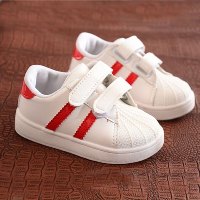 Shell Head Sneakers Casual Shoes for Children, Shoe Size:21(Red)