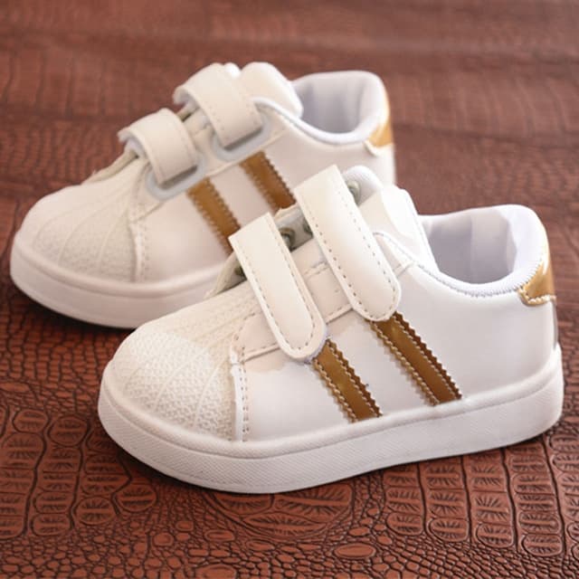 Shell Head Sneakers Casual Shoes for Children, Shoe Size:26(Gold)