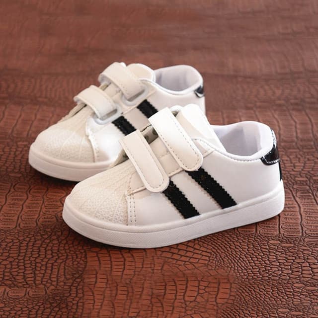 Shell Head Sneakers Casual Shoes for Children, Shoe Size:30(Black)