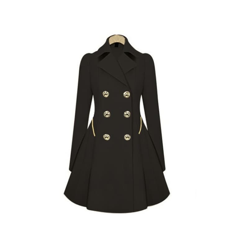 Slim Mid-length Commuter Jacket Trench Coat - Miniatura 4