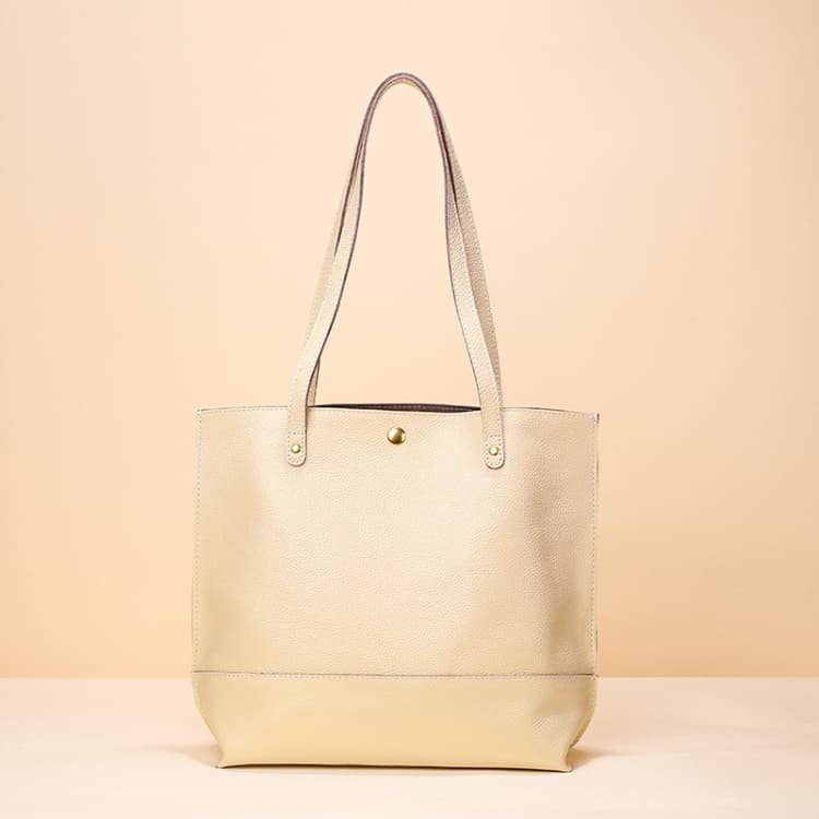 XKBN09 Genuine Leather Shoulder Bag Tote Bag for Ladies(Beige)