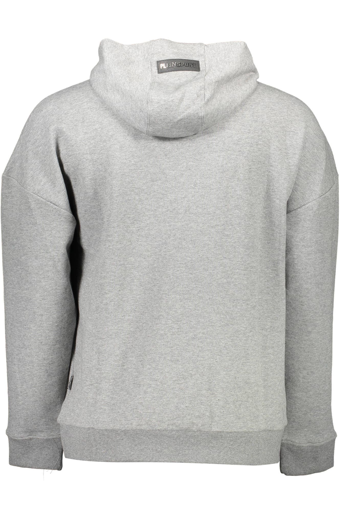 PLEIN SPORT FELPA SENZA ZIP UOMO GRIGIO - Miniatura 2