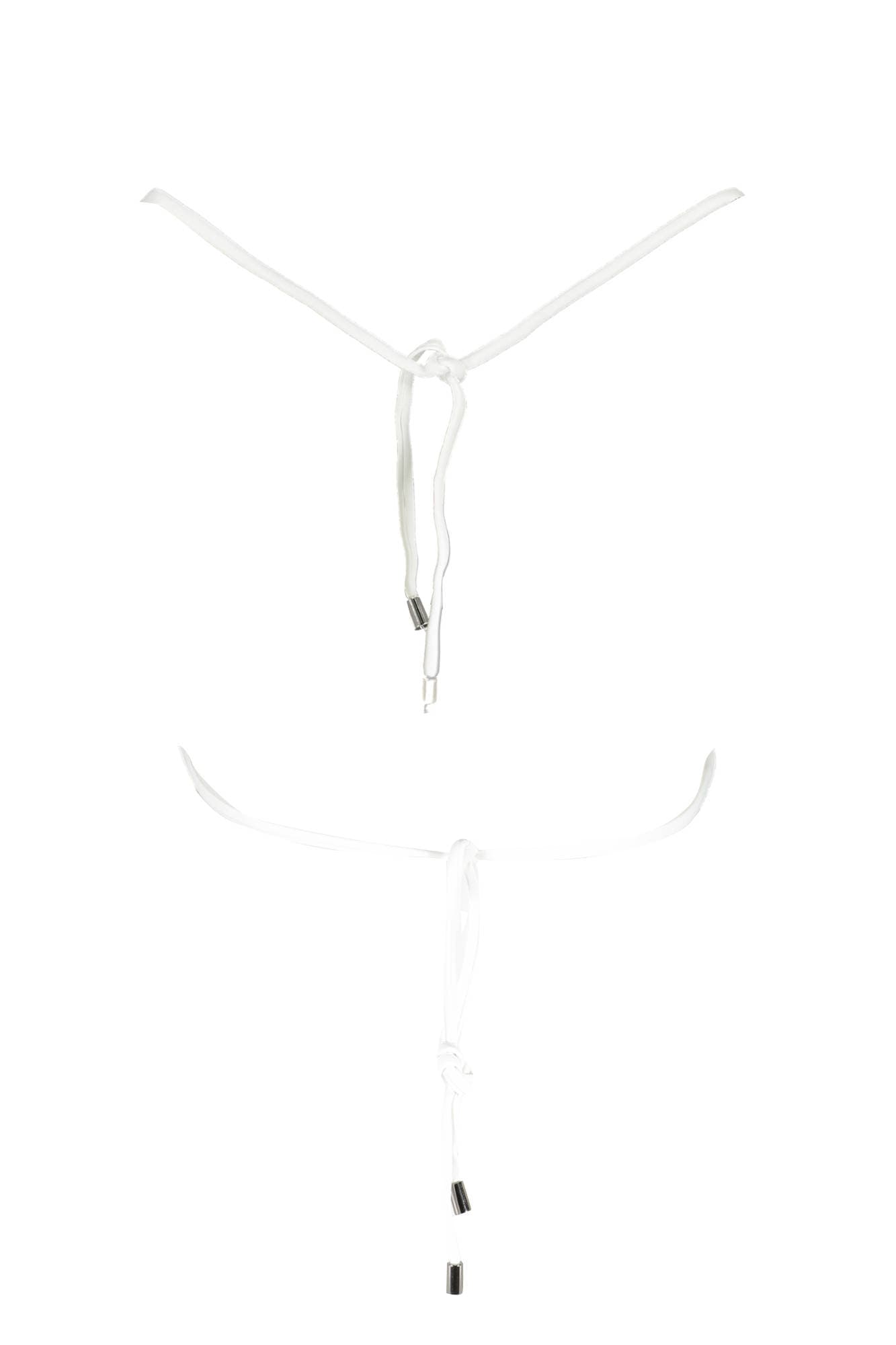 KARL LAGERFELD COSTUME PARTE SOPRA DONNA BIANCO - Miniatura 2