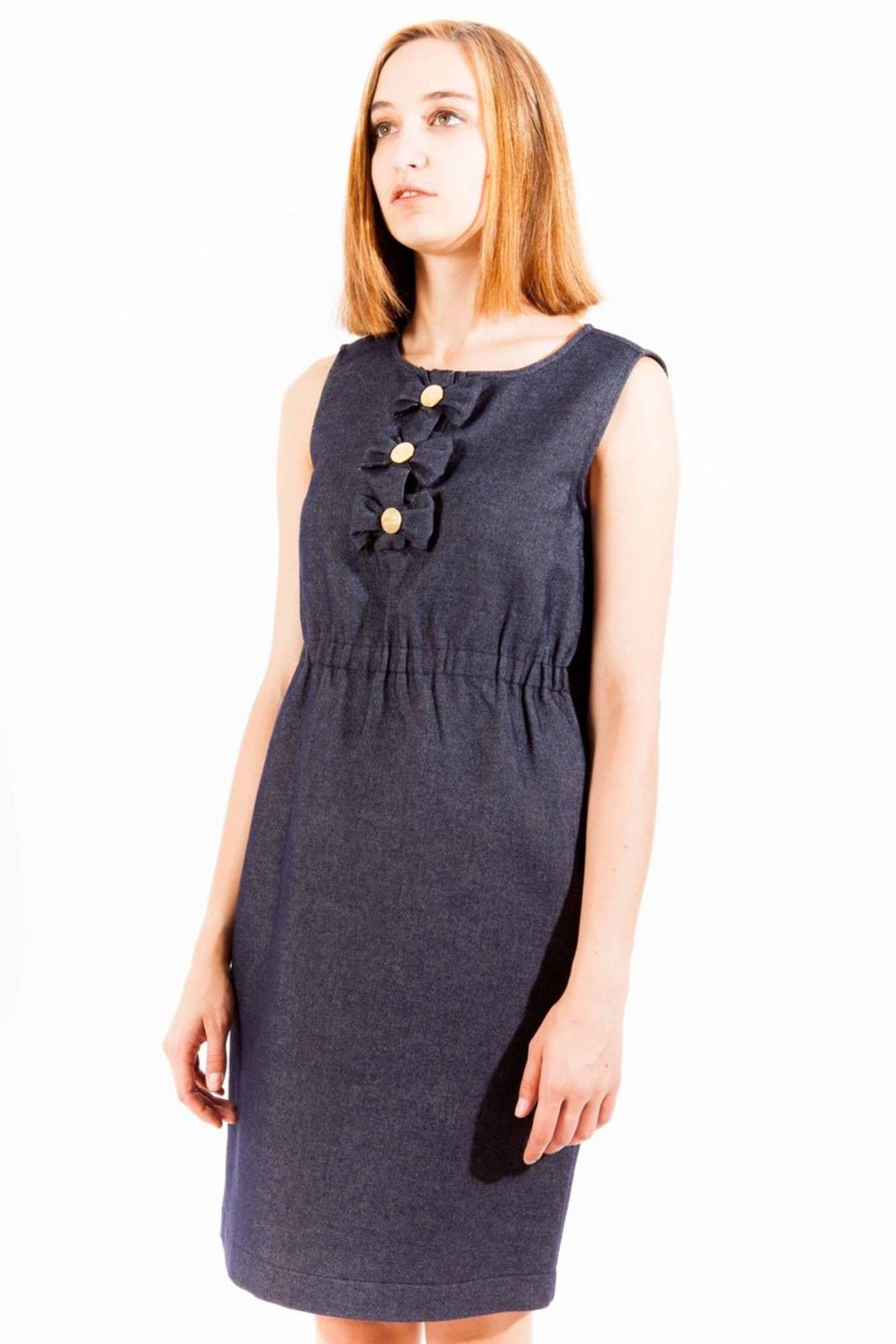 LOVE MOSCHINO ABITO CORTO DONNA BLU - Miniatura 3