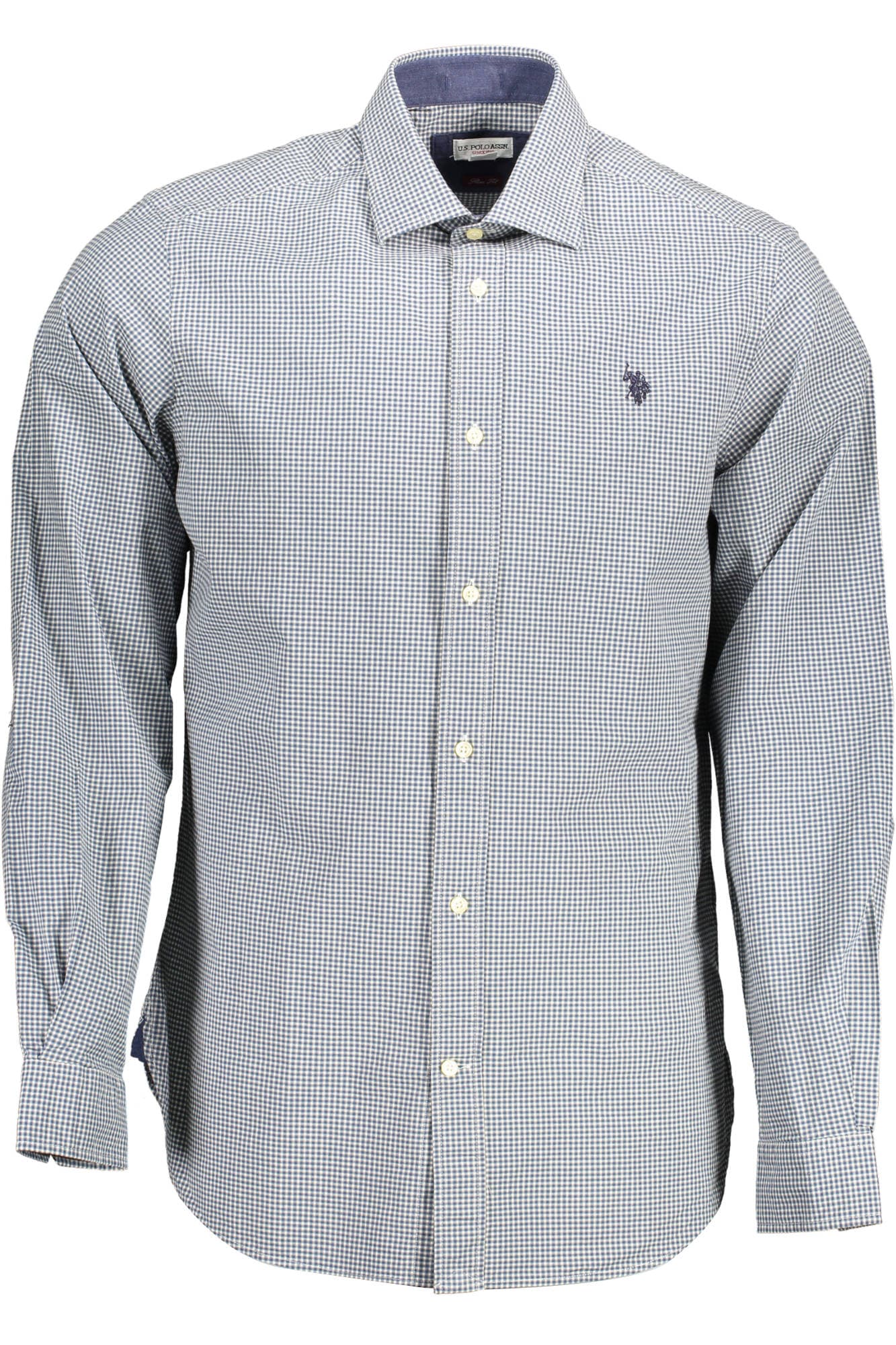U.S. POLO ASSN. CAMICIA MANICHE LUNGHE UOMO AZZURRO