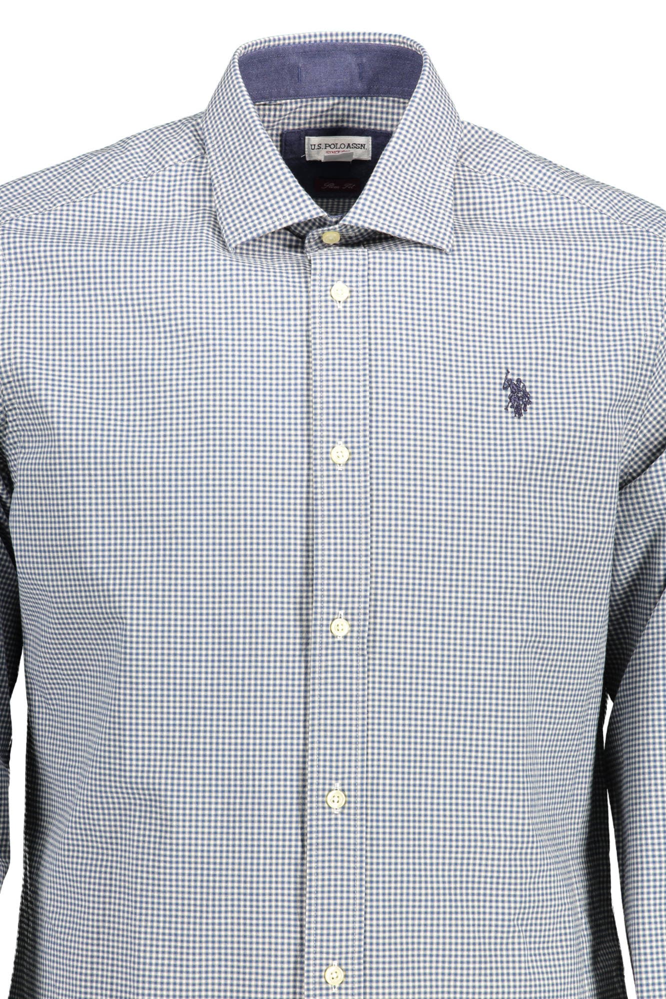 U.S. POLO ASSN. CAMICIA MANICHE LUNGHE UOMO AZZURRO - Miniatura 3