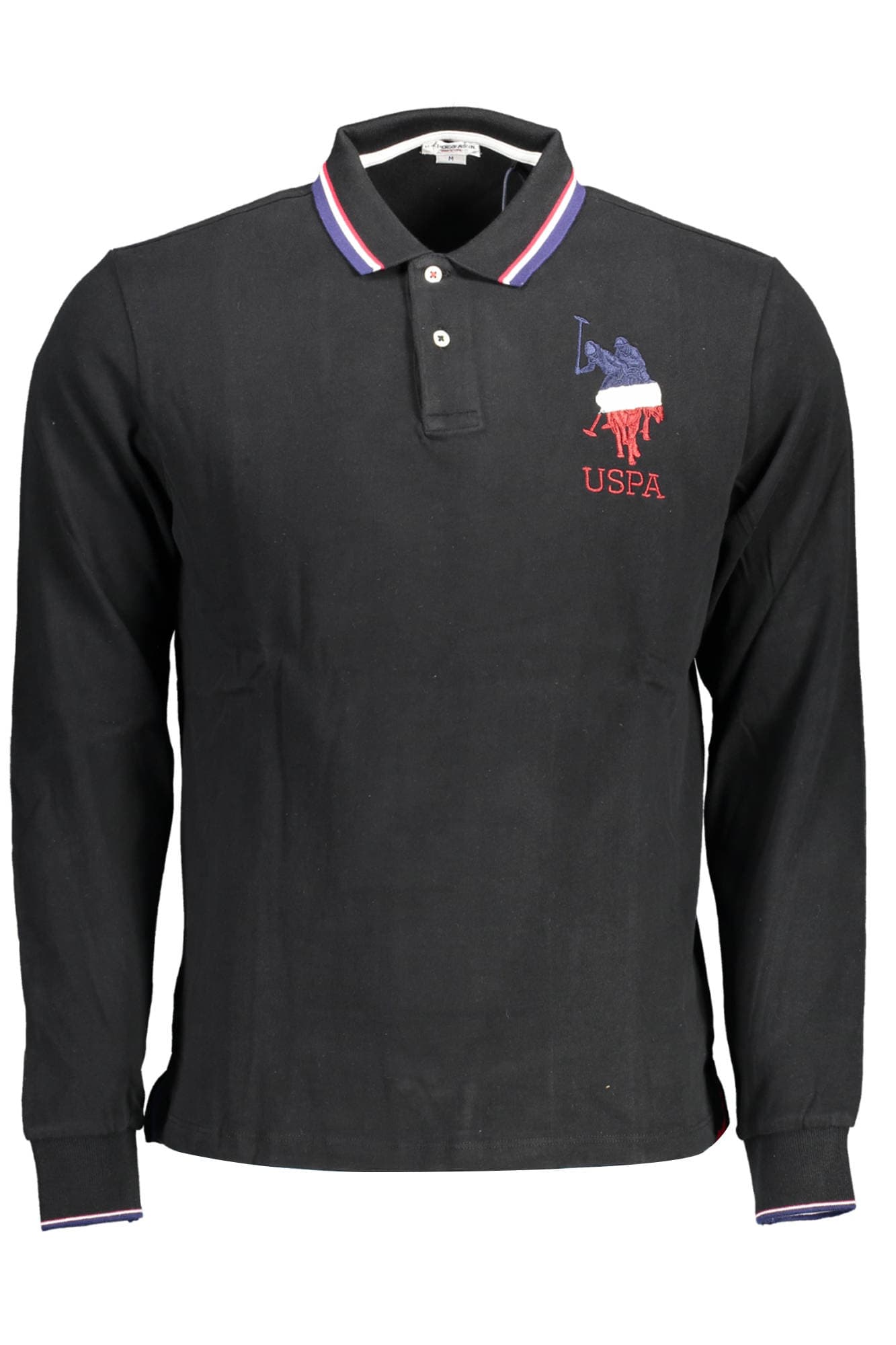 U.S. POLO ASSN. POLO MANICHE LUNGHE UOMO NERO