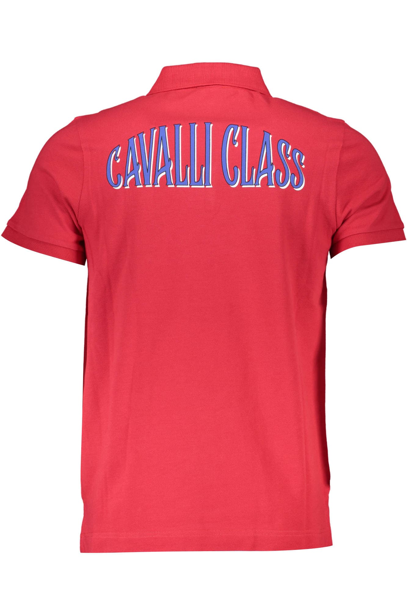 CAVALLI CLASS POLO MANICHE CORTE UOMO ROSSO - Miniatura 2