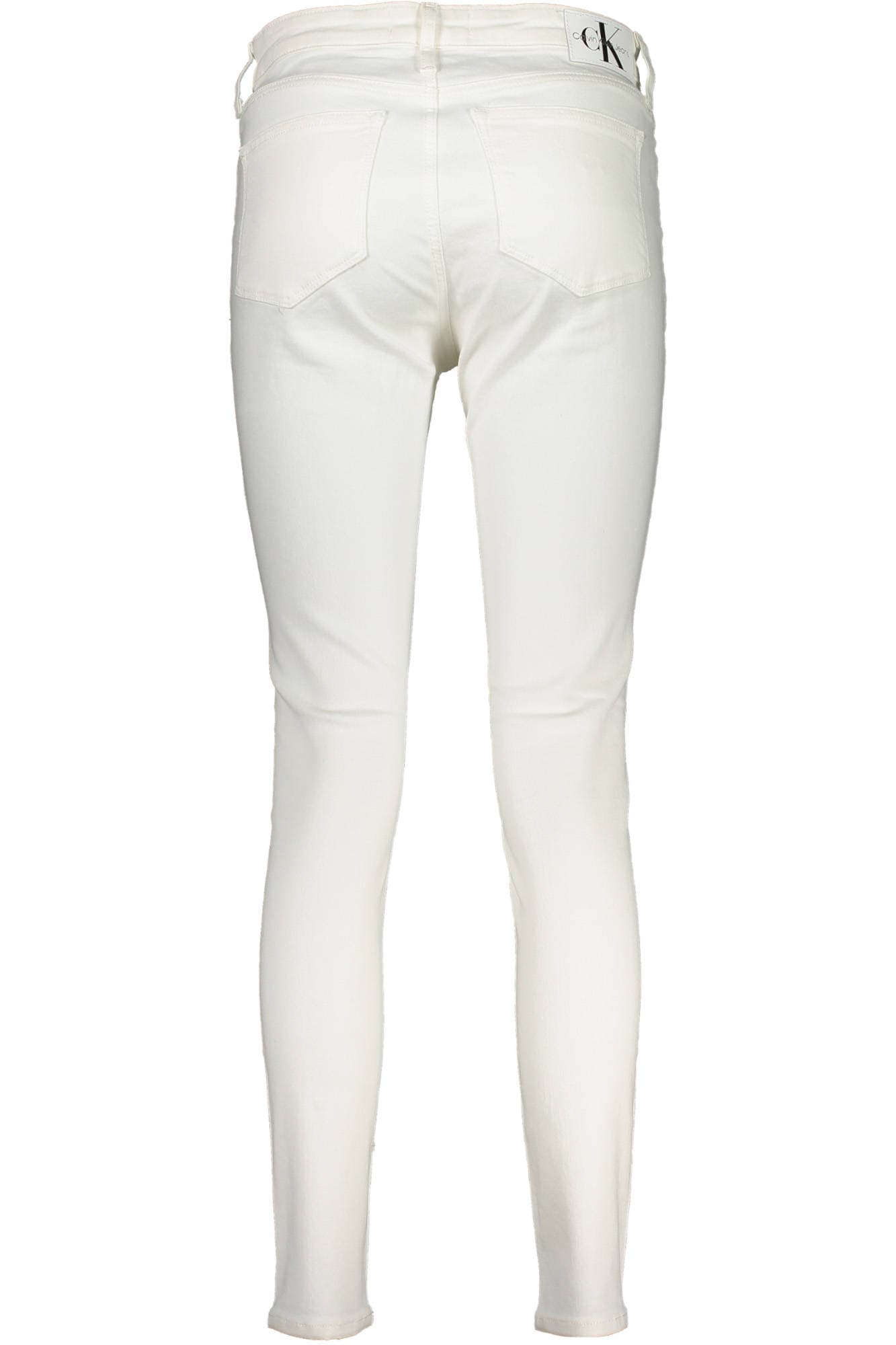 CALVIN KLEIN JEANS DENIM DONNA BIANCO - Miniatura 2