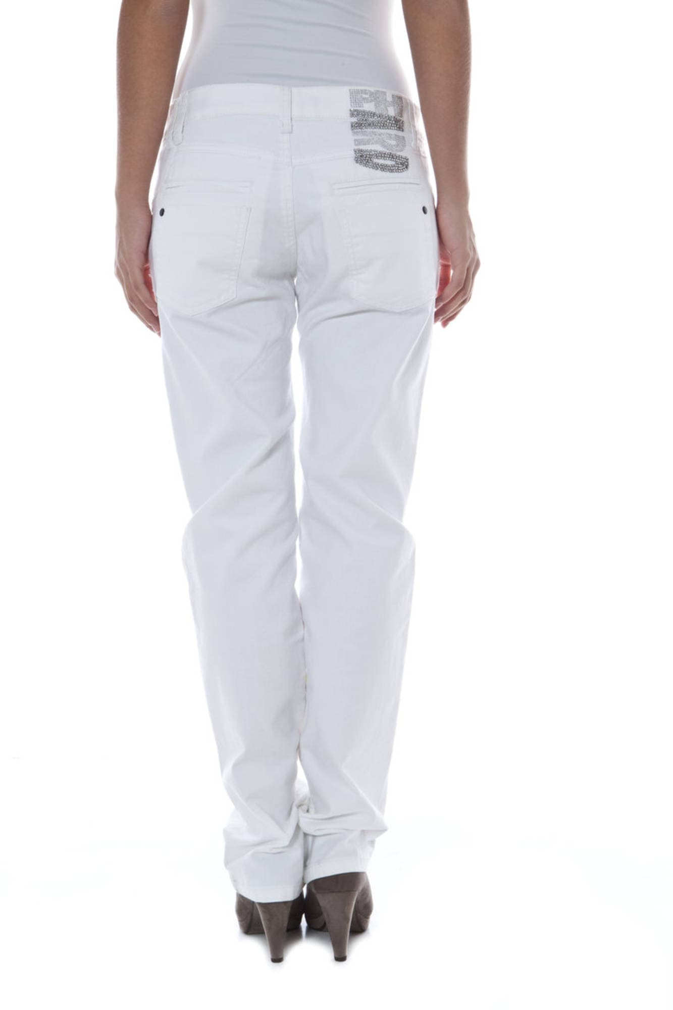 PHARD PANTALONE DONNA BIANCO - Miniatura 3