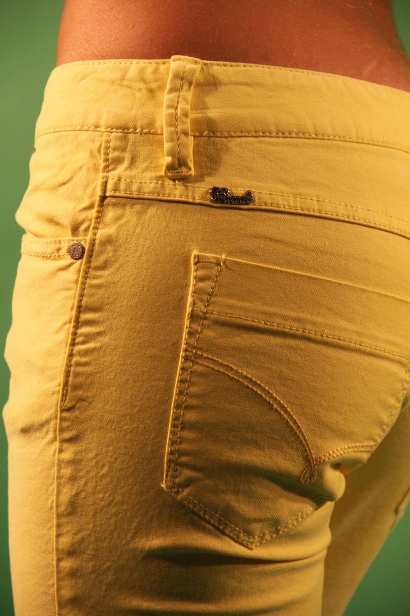 GAUDÌ PANTALONE DONNA GIALLO - Miniatura 3