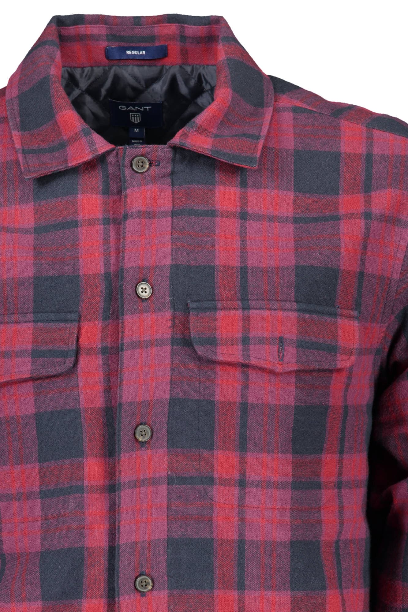 GANT CAMICIA MANICHE LUNGHE UOMO VIOLA - Miniatura 2