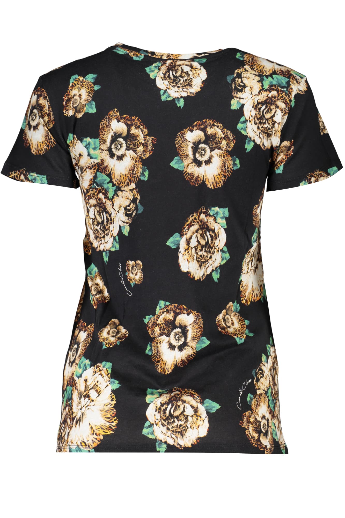 CAVALLI CLASS T-SHIRT MANICHE CORTE DONNA NERO - Miniatura 2