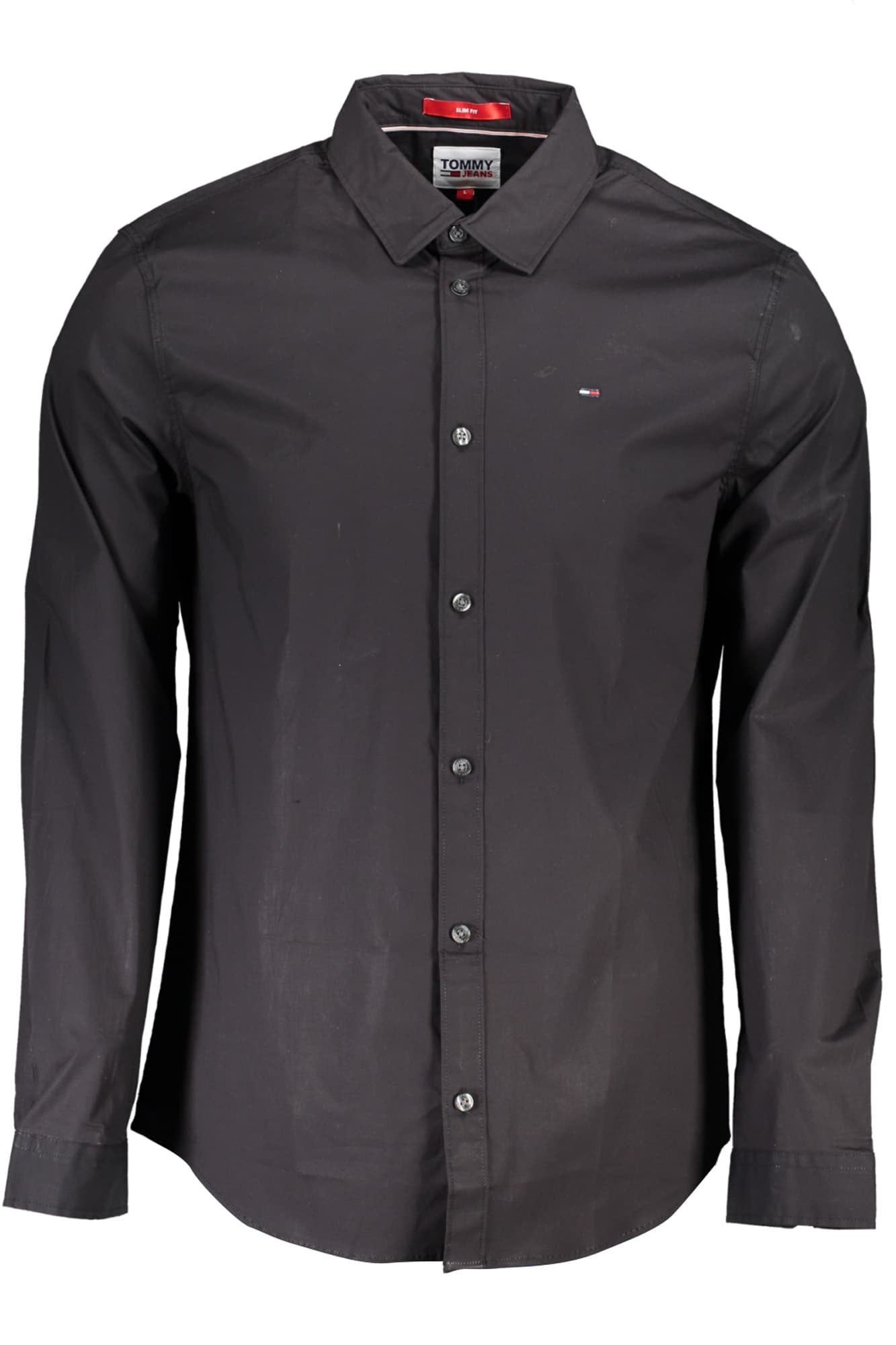 TOMMY HILFIGER CAMICIA MANICHE LUNGHE UOMO NERO