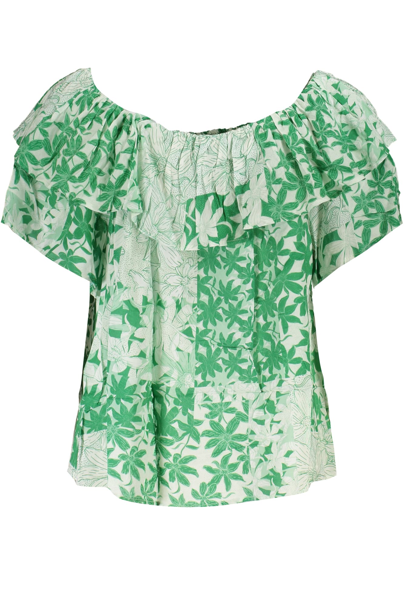 DESIGUAL T-SHIRT MANICHE CORTE DONNA VERDE - Miniatura 2