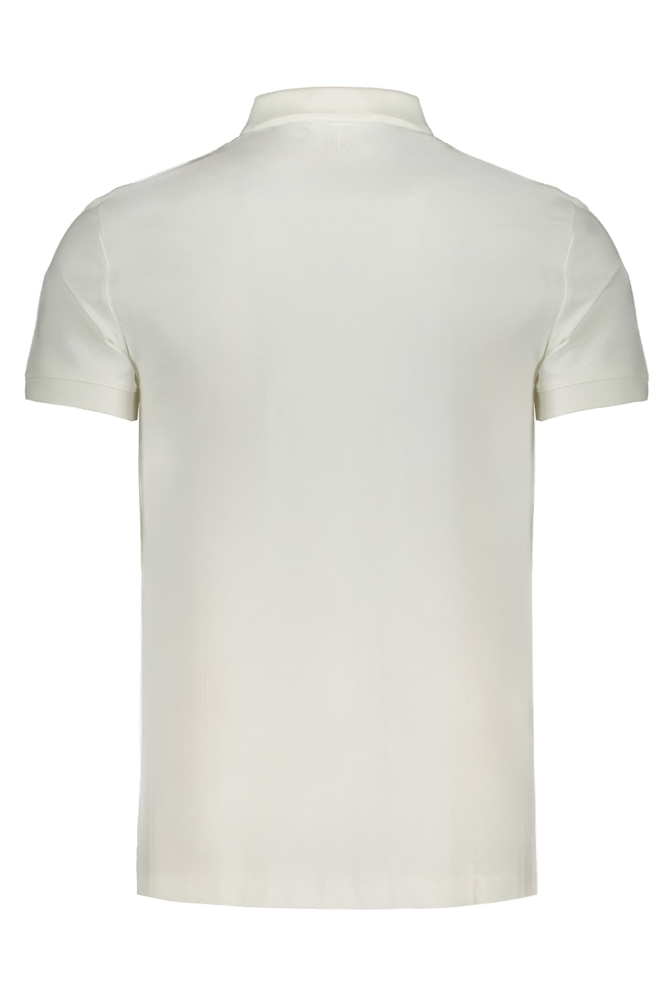 CALVIN KLEIN POLO MANICHE CORTE UOMO BIANCO - Miniatura 2