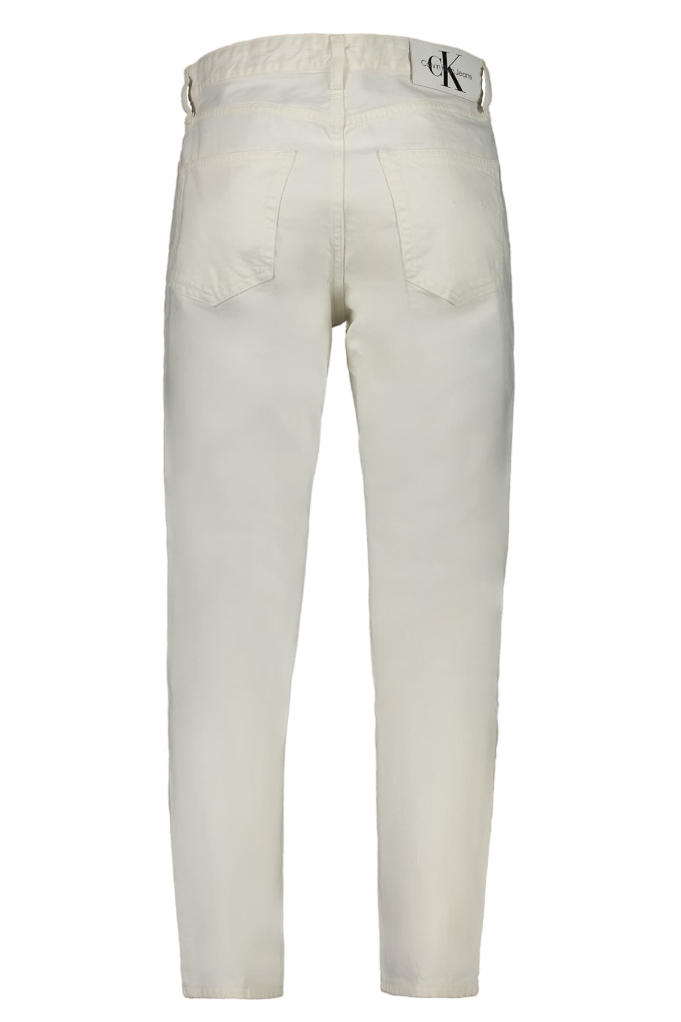 CALVIN KLEIN JEANS DENIM UOMO BIANCO - Miniatura 2