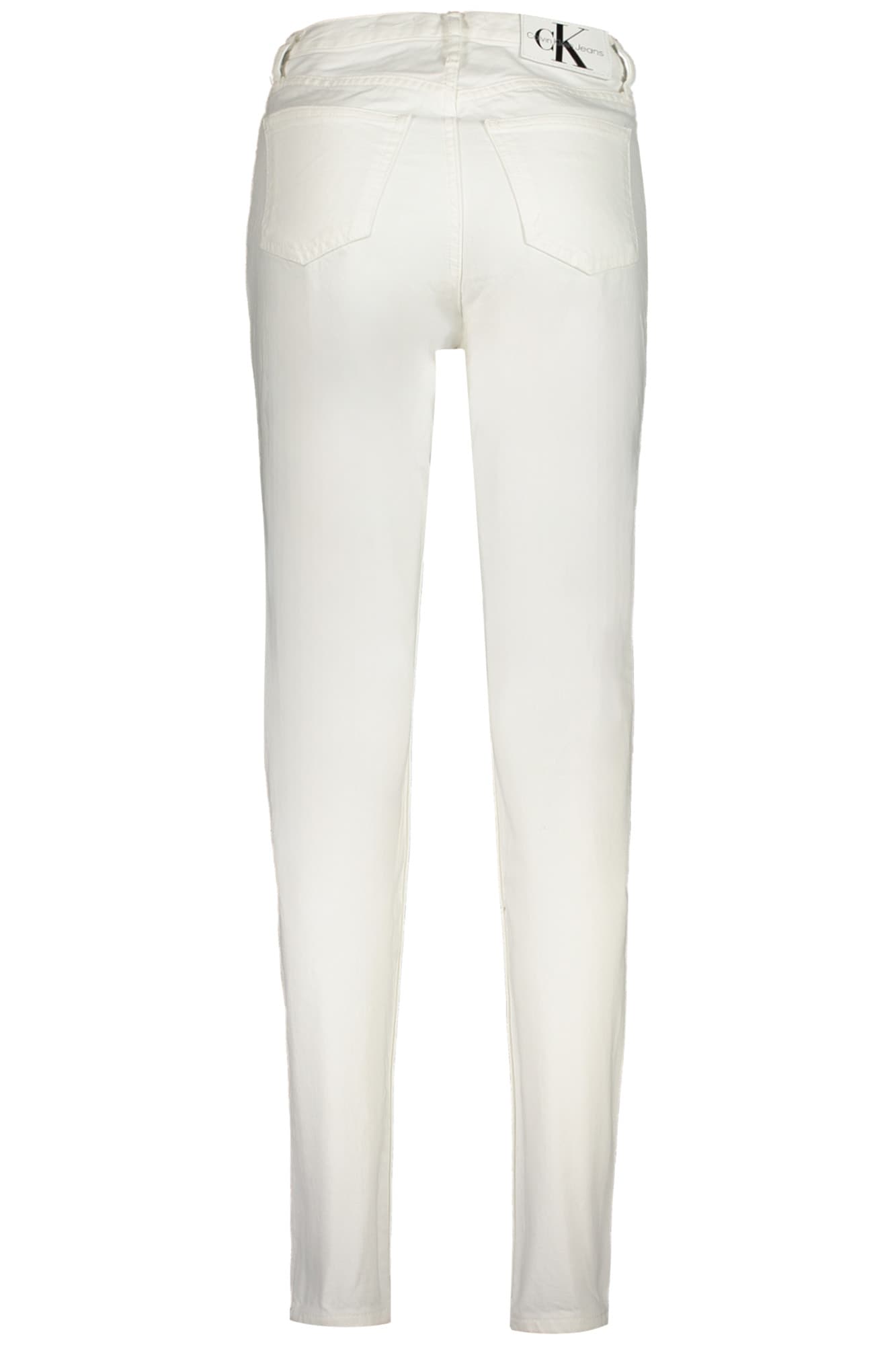 CALVIN KLEIN JEANS DENIM DONNA BIANCO - Miniatura 2