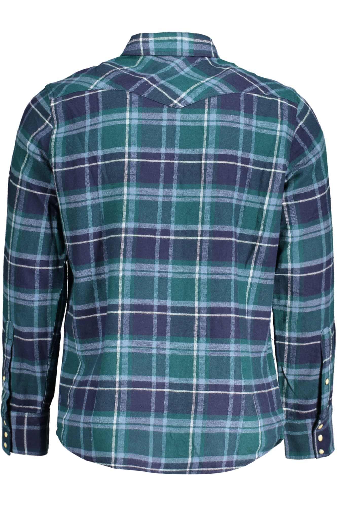 WRANGLER CAMICIA MANICHE LUNGHE UOMO VERDE - Miniatura 2