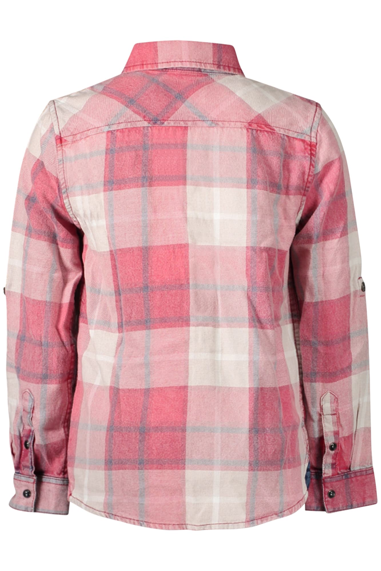 GUESS JEANS CAMICIA MANICHE LUNGHE BAMBINO ROSSO - Miniatura 2