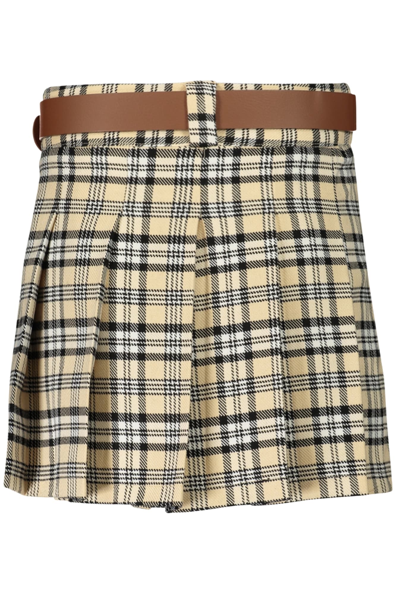 GUESS JEANS GONNA CORTA BAMBINA BEIGE - Miniatura 2