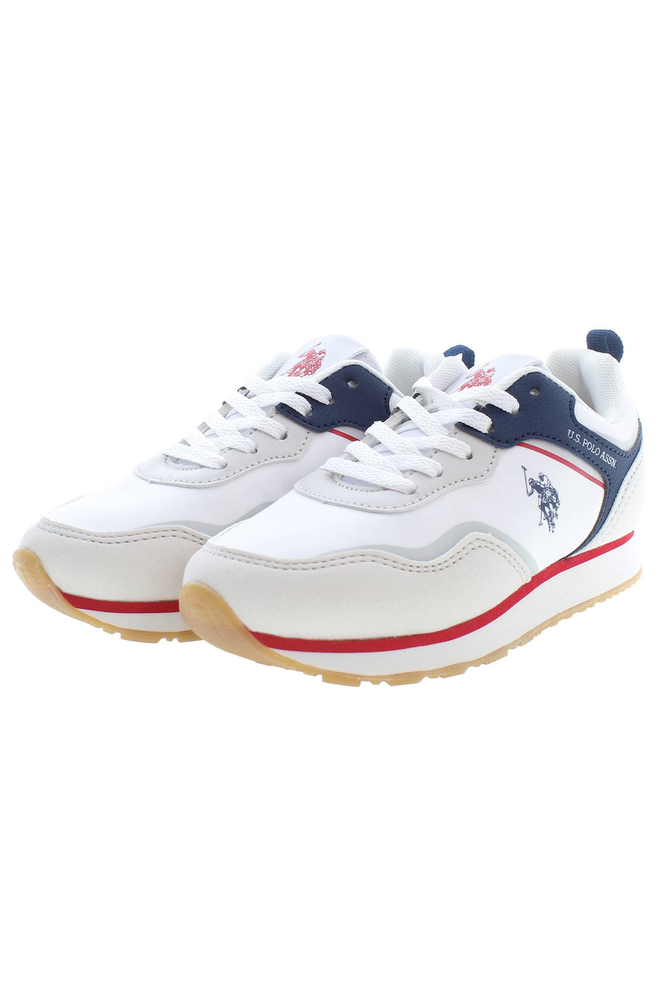 U.S. POLO ASSN. CALZATURA SPORTIVA BAMBINO BIANCO - Miniatura 3