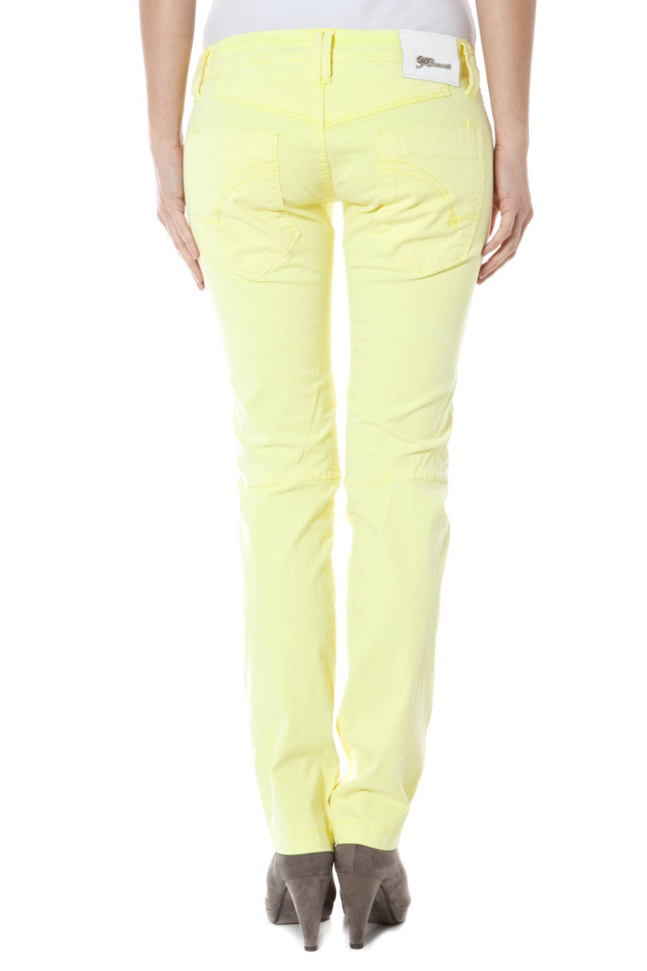 ZUELEMENTS PANTALONE DONNA GIALLO - Miniatura 3