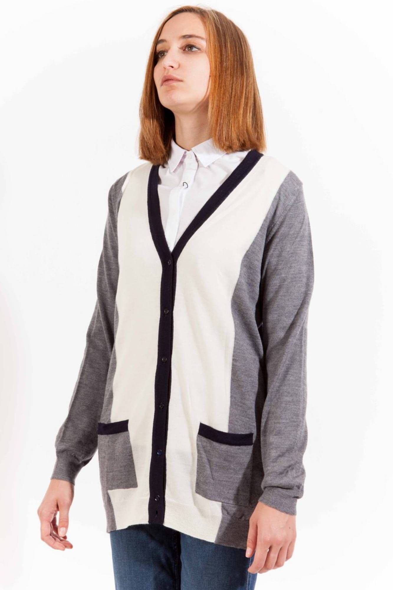GANT CARDIGAN DONNA GRIGIO - Miniatura 3