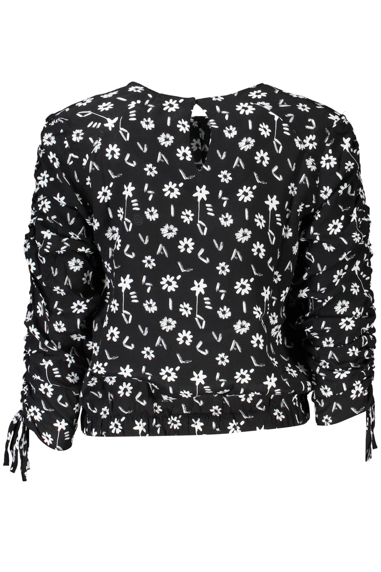 DESIGUAL CAMICIA MANICHE LUNGHE DONNA NERO - Miniatura 2