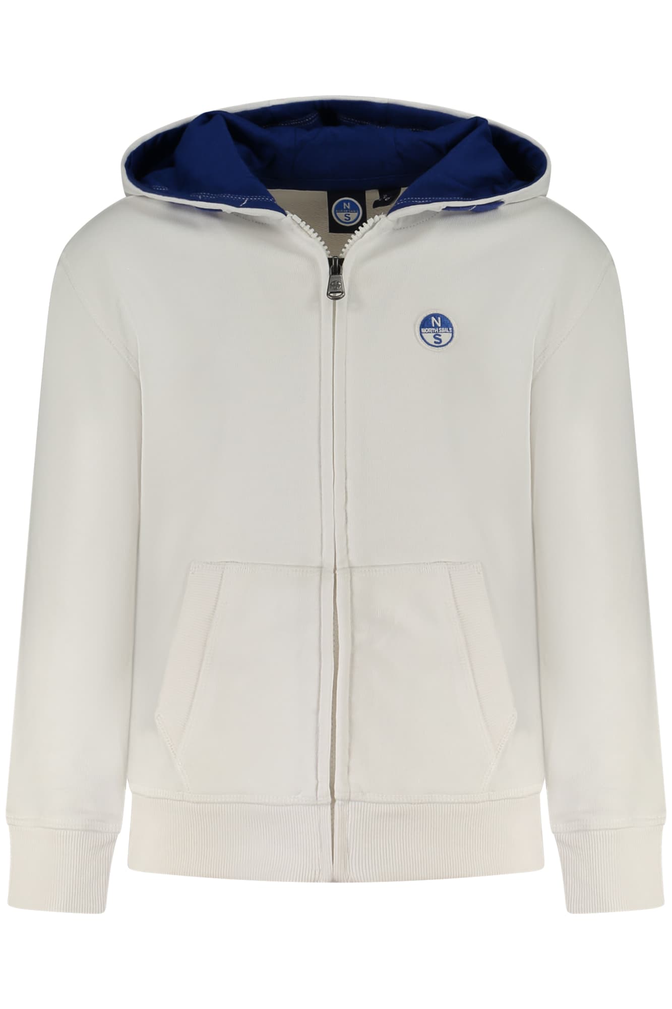 NORTH SAILS FELPA CON ZIP BAMBINO BIANCO