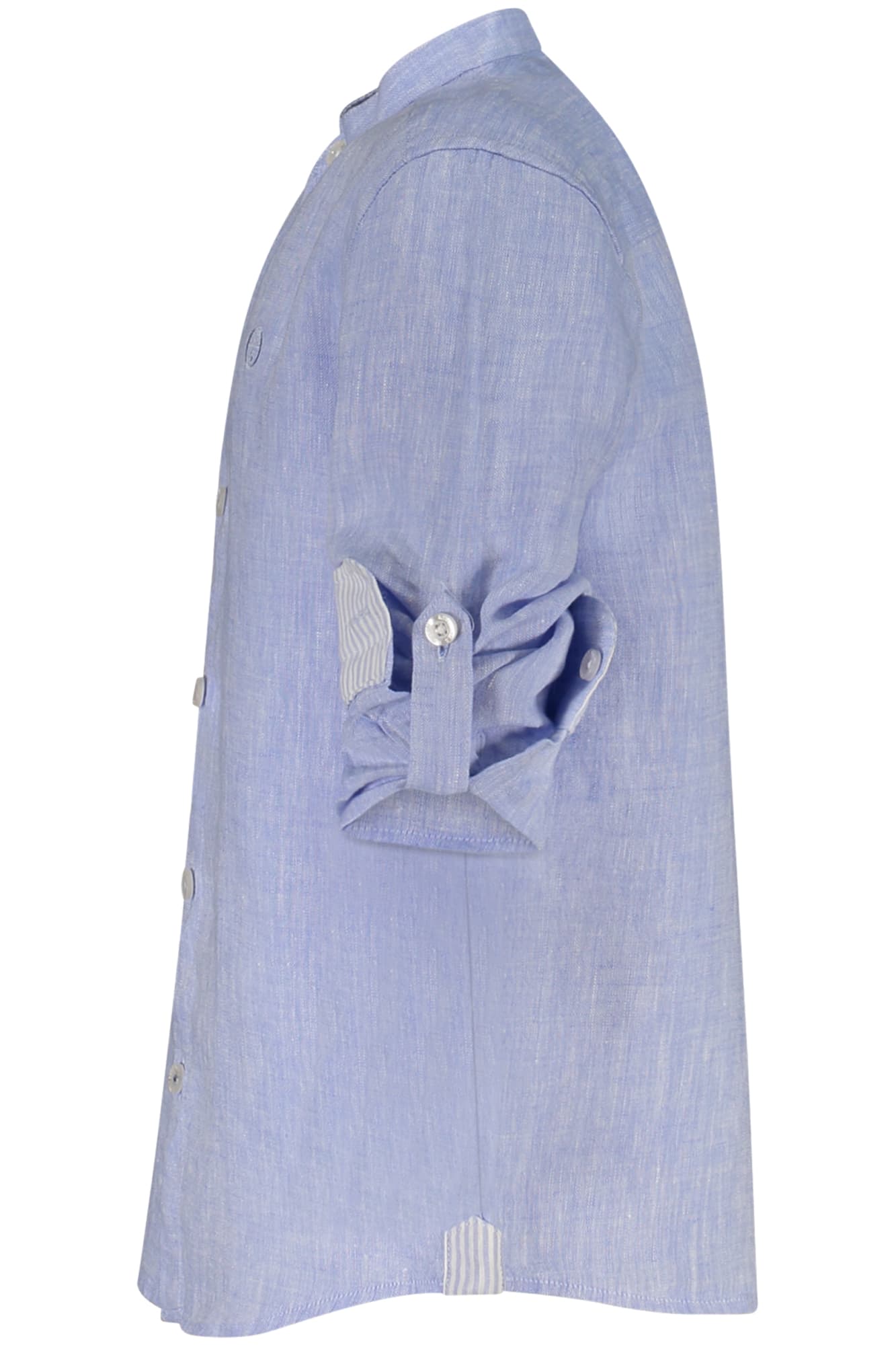 NORTH SAILS CAMICIA MANICHE LUNGHE BAMBINO AZZURRO - Miniatura 3