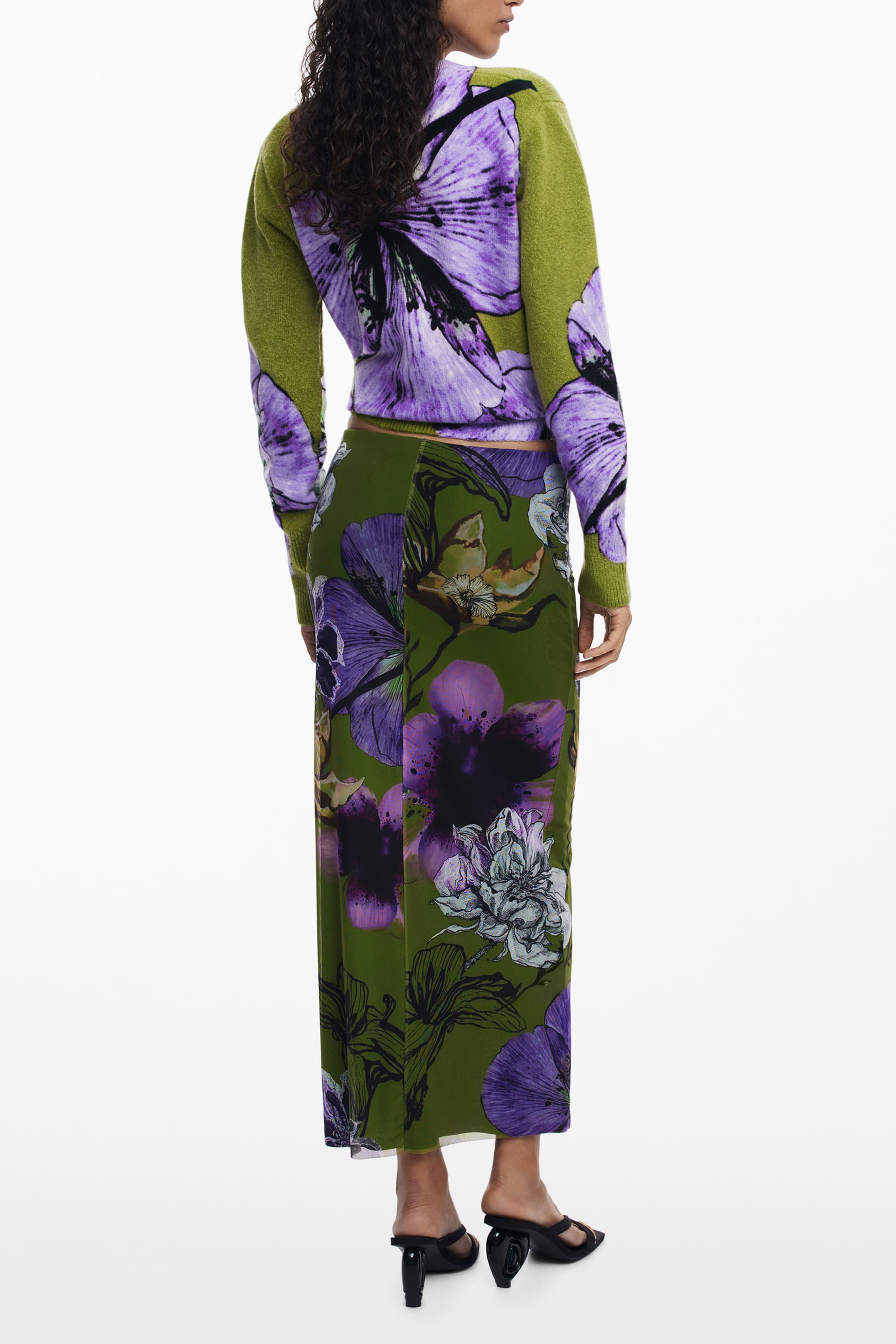 DESIGUAL GONNA LUNGA DONNA VERDE - Miniatura 2