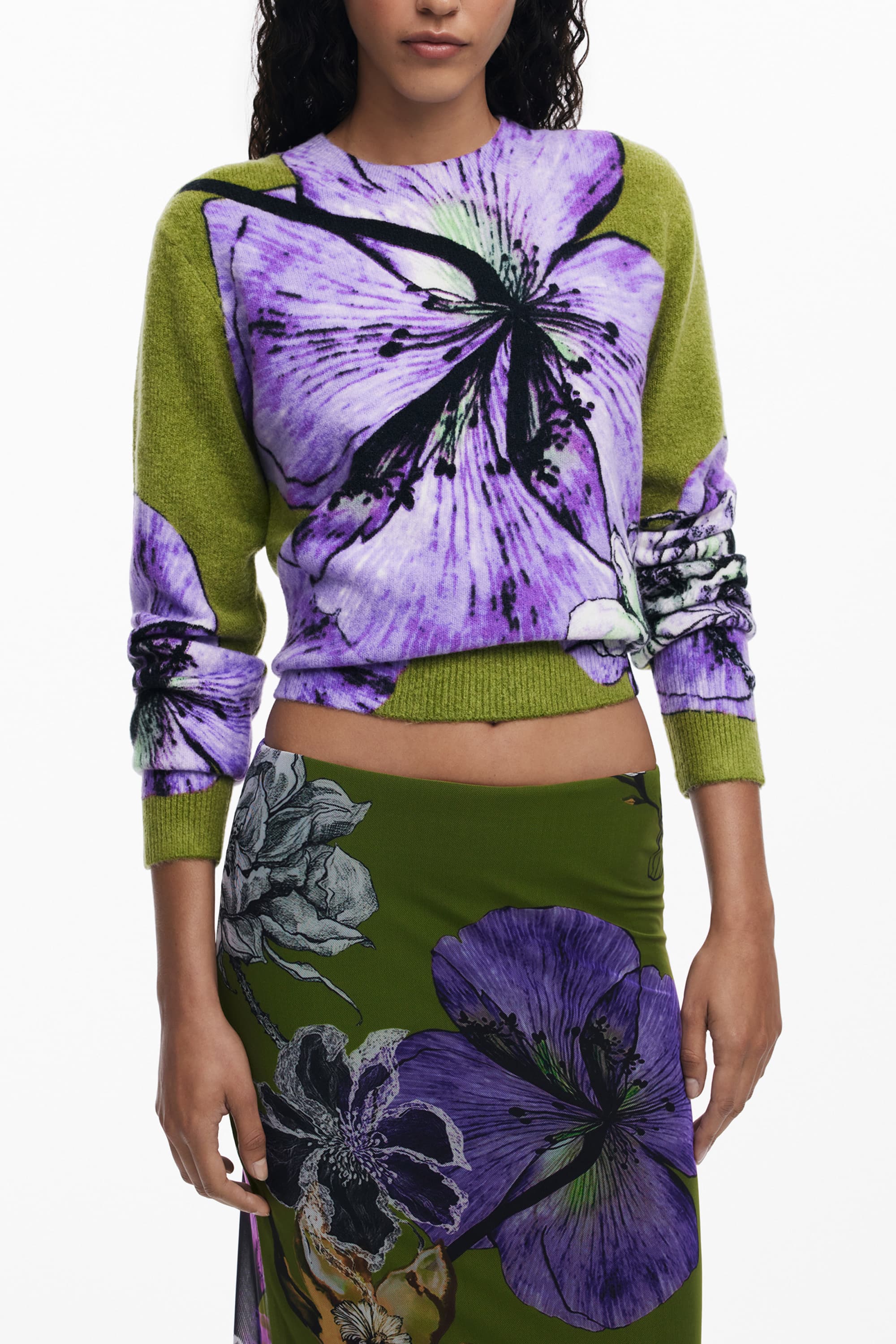 DESIGUAL GONNA LUNGA DONNA VERDE - Miniatura 3