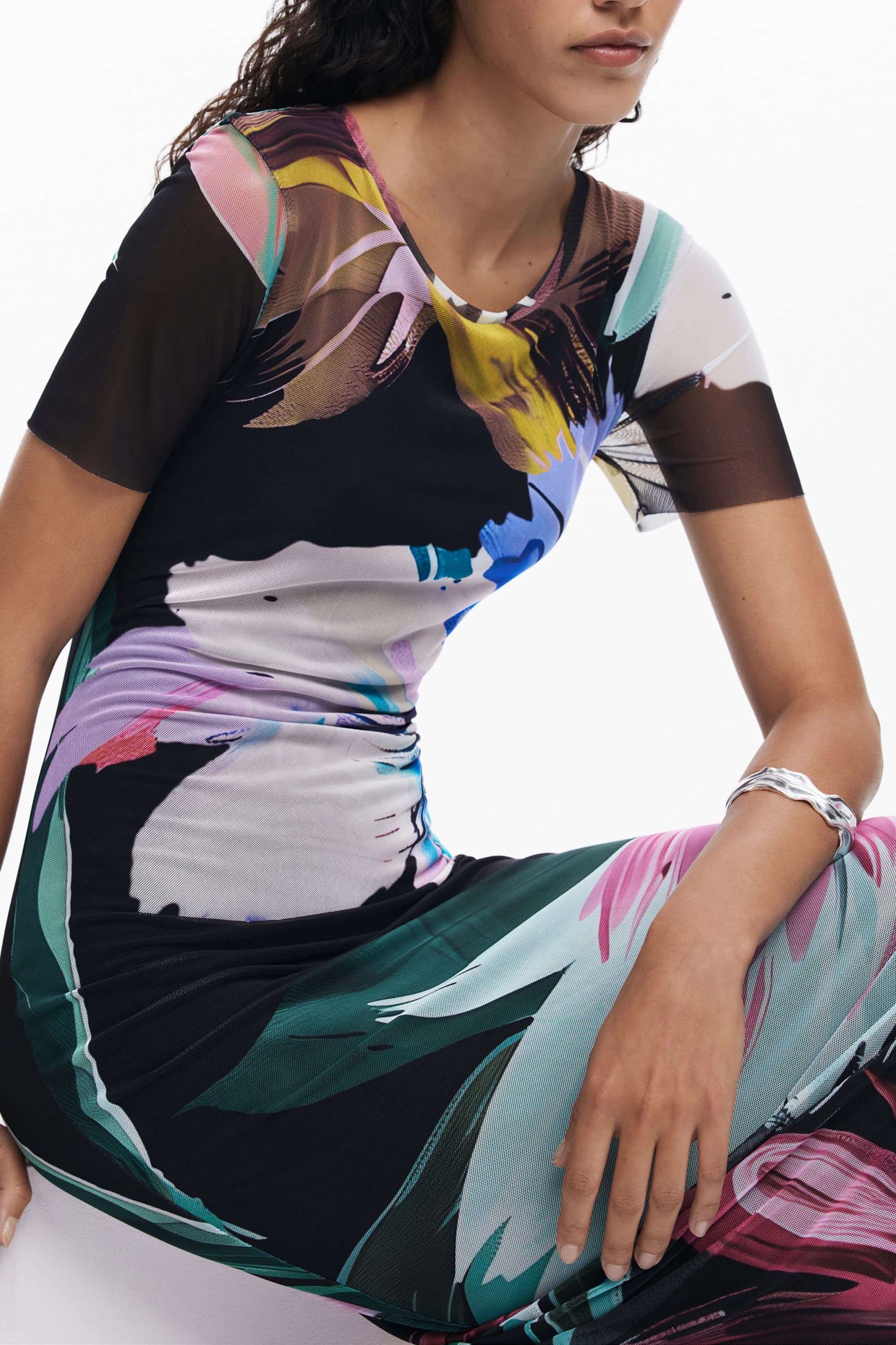 DESIGUAL ABITO LUNGO DONNA NERO - Miniatura 3