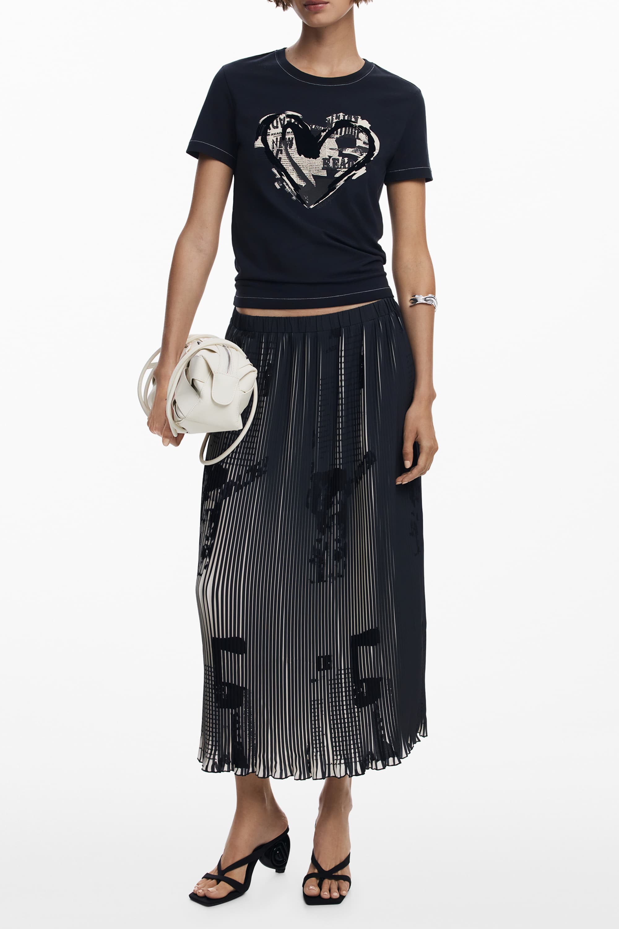 DESIGUAL GONNA LUNGA DONNA NERO - Miniatura 2