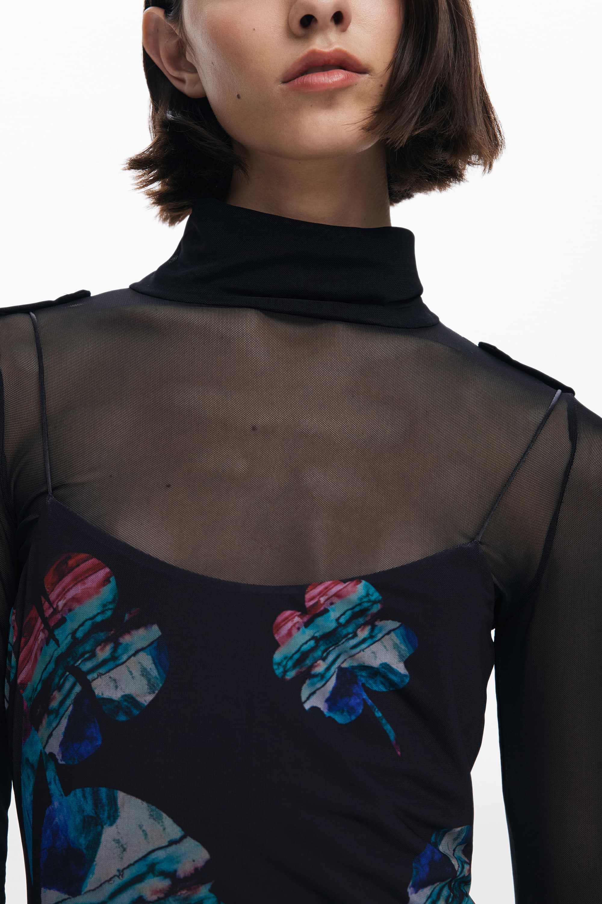 DESIGUAL ABITO LUNGO DONNA NERO - Miniatura 3