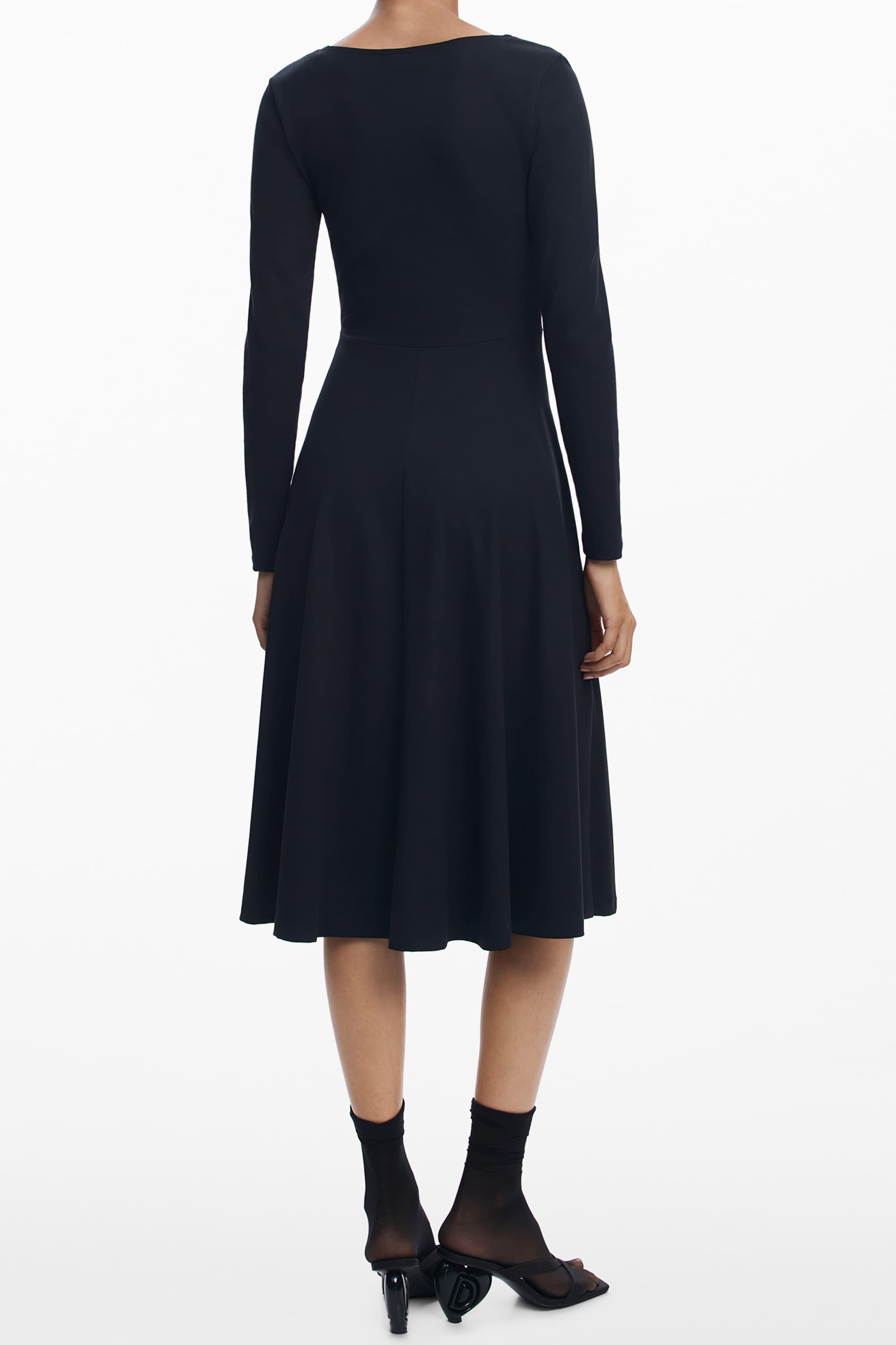DESIGUAL ABITO LUNGO DONNA NERO - Miniatura 2