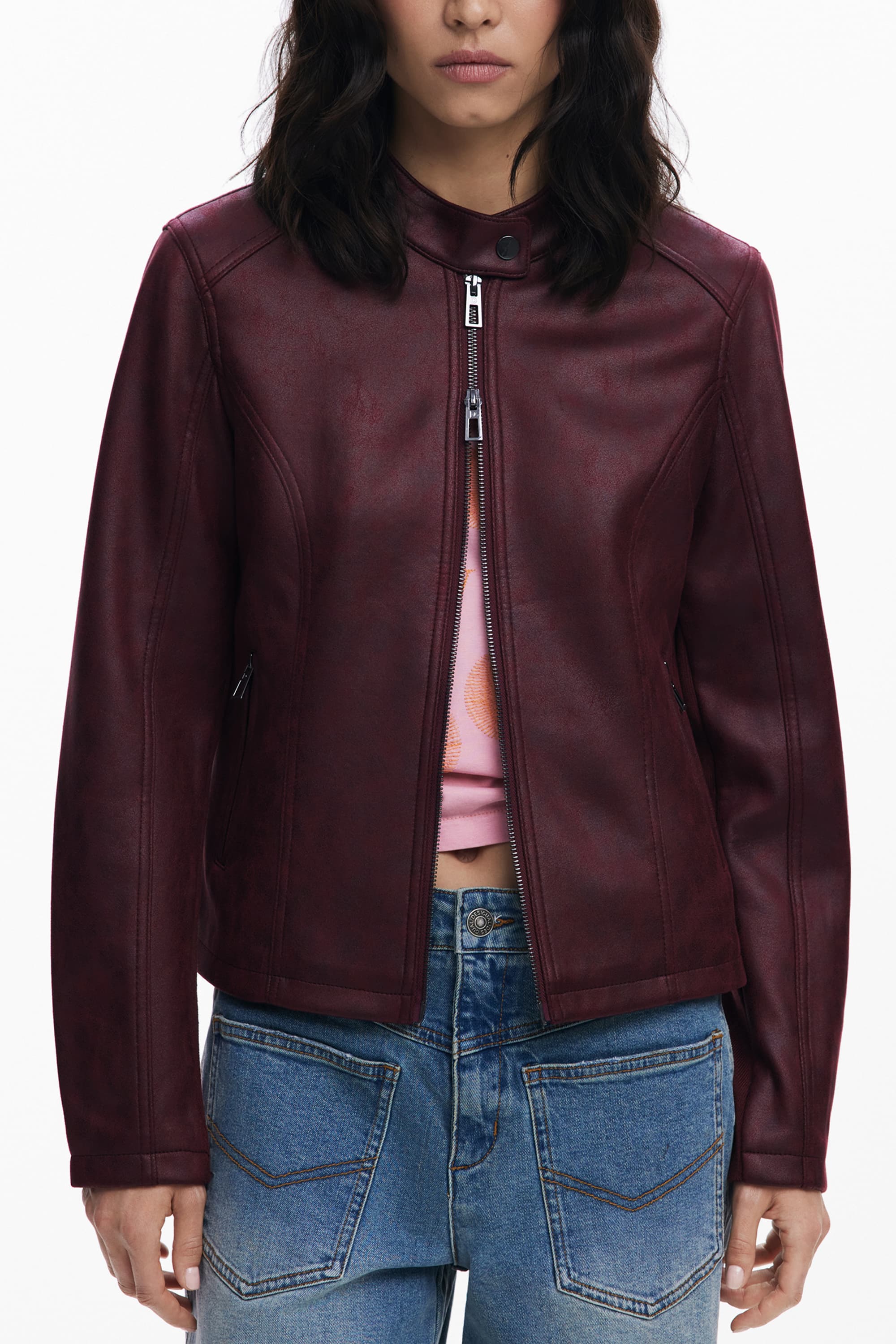 DESIGUAL GIUBBOTTO DONNA ROSSO