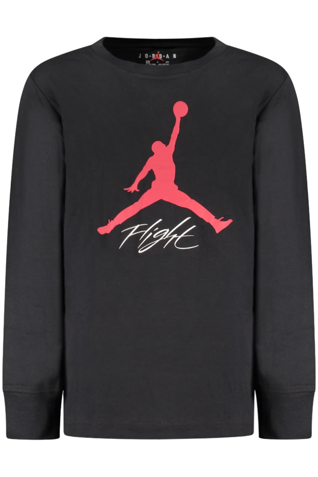JORDAN T-SHIRT MANICHE LUNGHE BAMBINO NERO