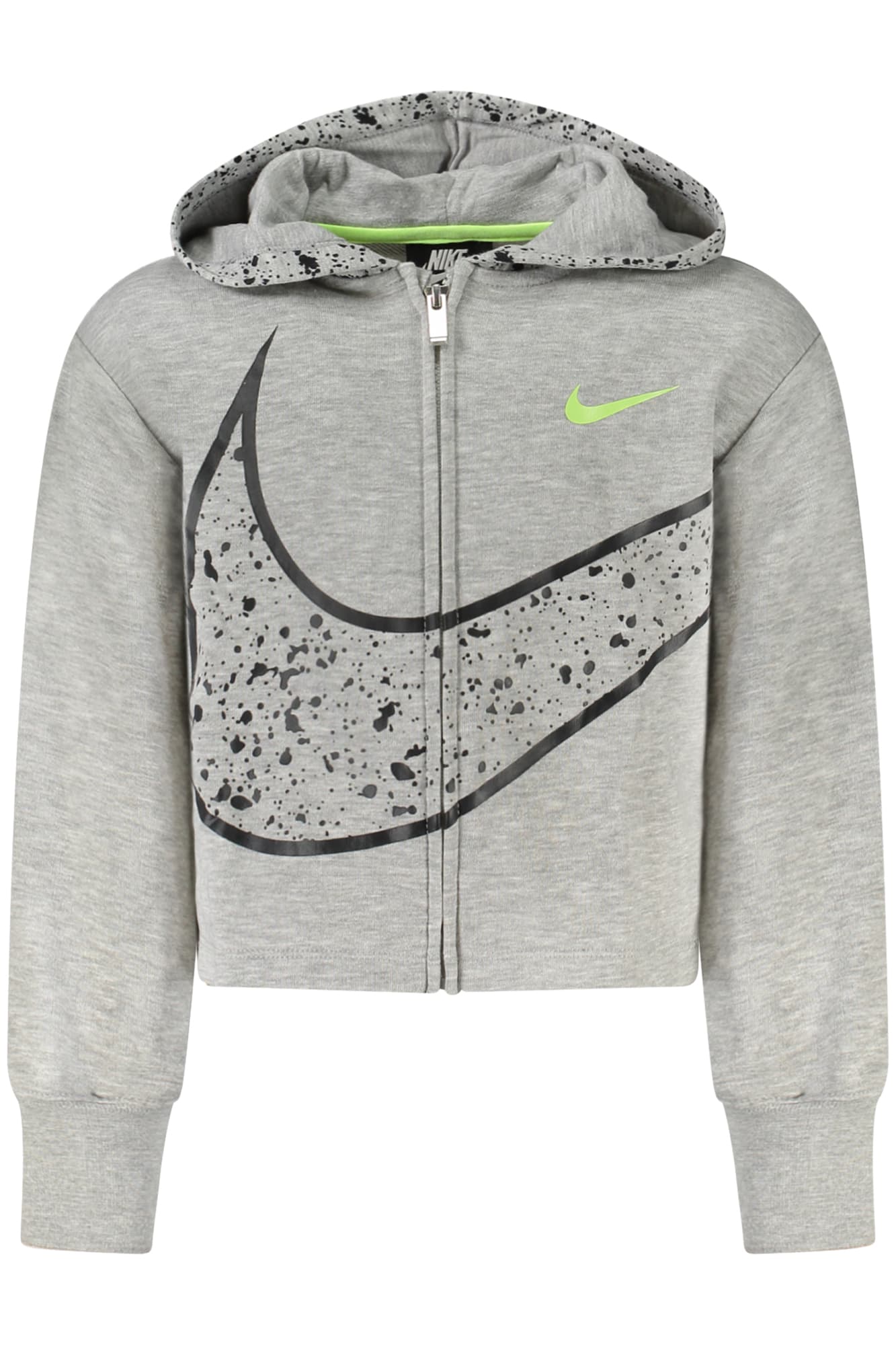 NIKE FELPA CON ZIP BAMBINA GRIGIO