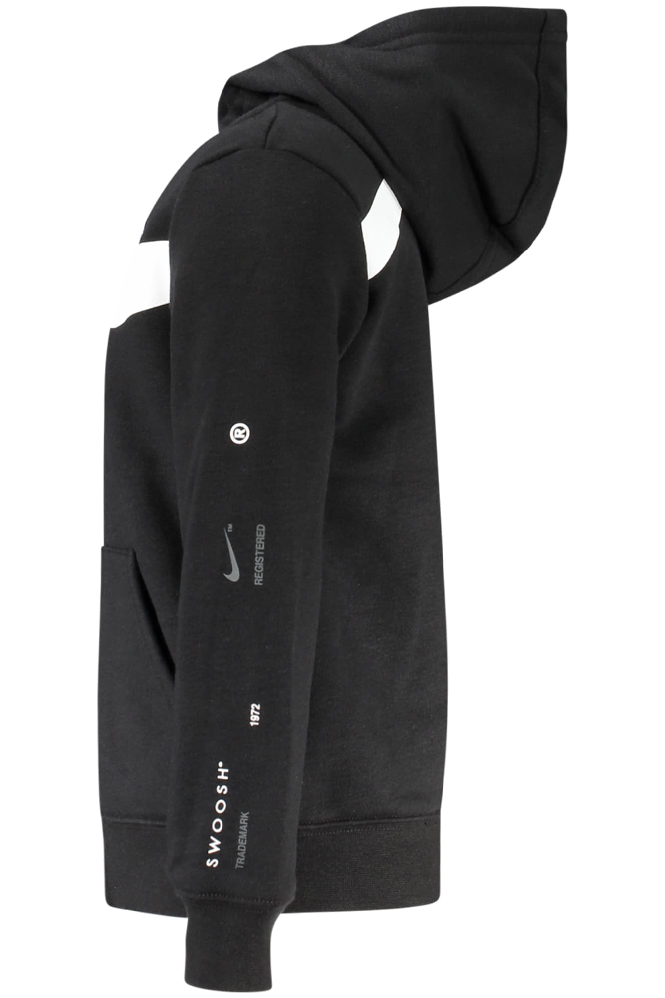 NIKE FELPA CON ZIP BAMBINO NERO - Miniatura 3
