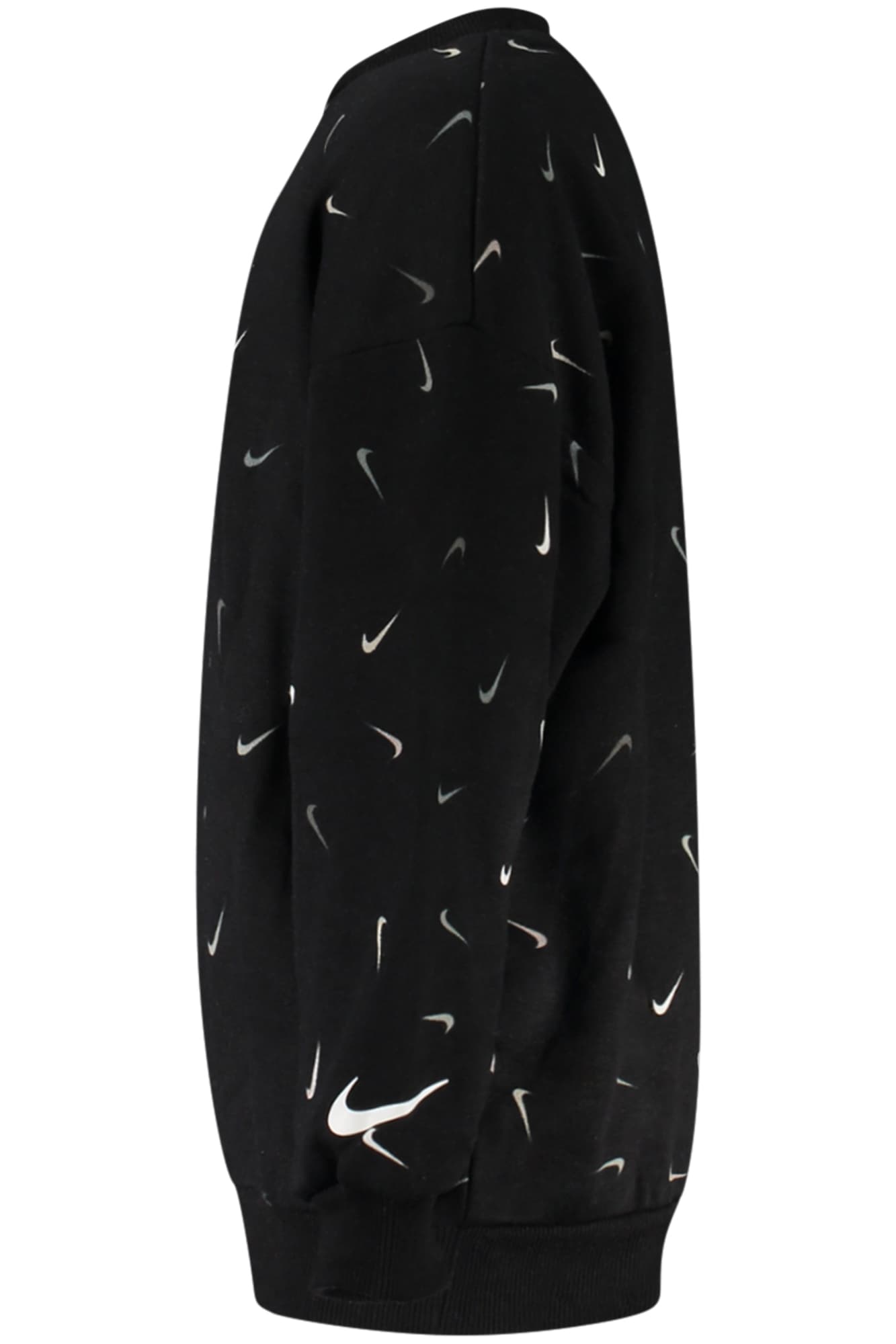 NIKE FELPA SENZA ZIP BAMBINA NERO - Miniatura 3