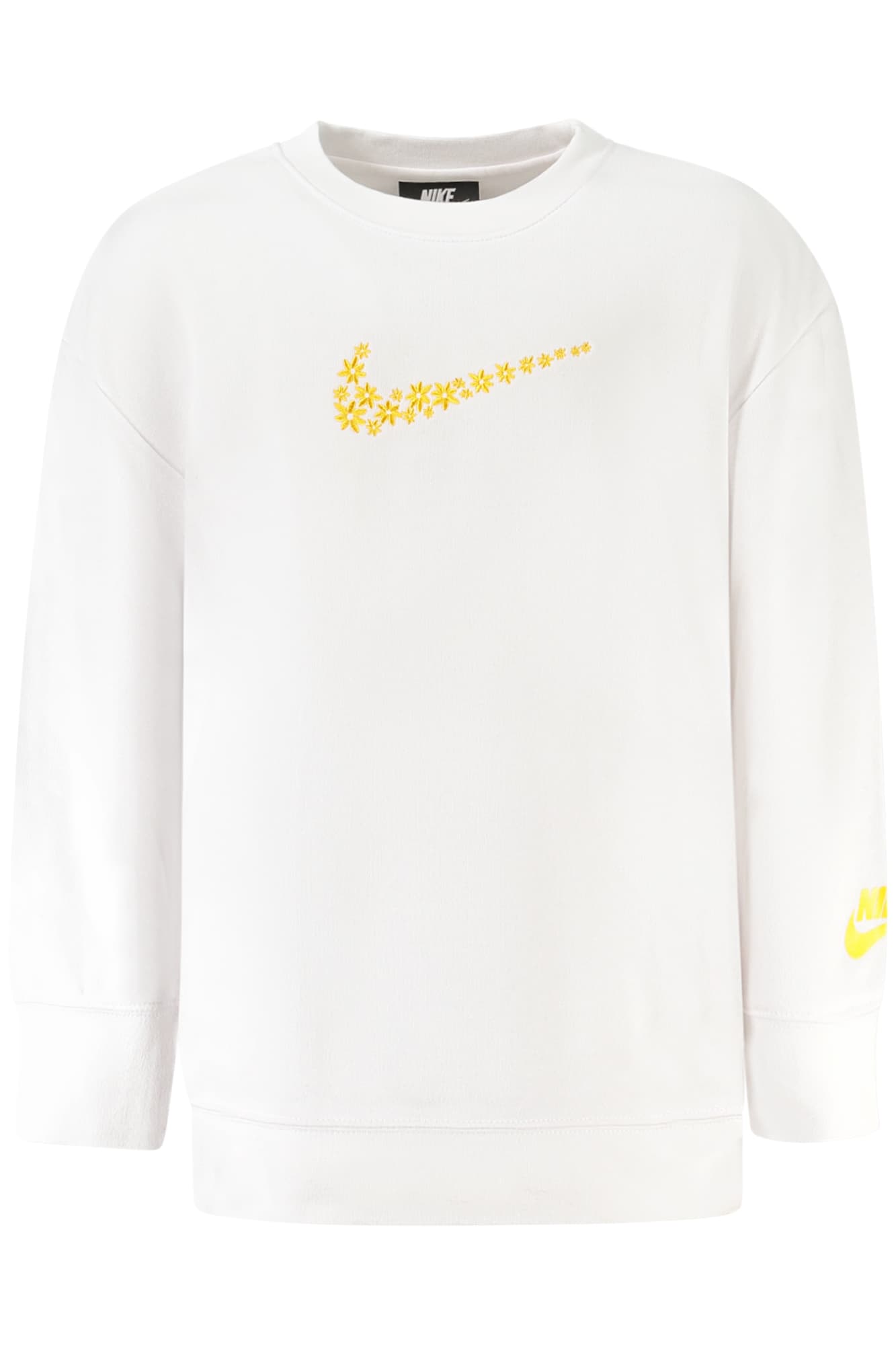 NIKE FELPA SENZA ZIP BAMBINA BIANCO