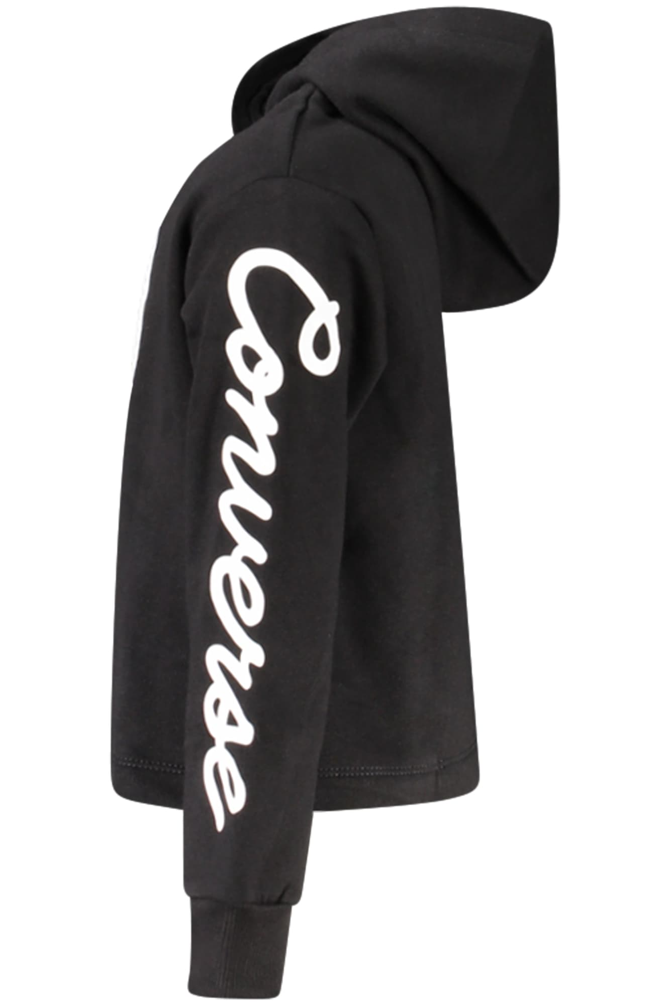 CONVERSE FELPA SENZA ZIP BAMBINA NERO - Miniatura 3