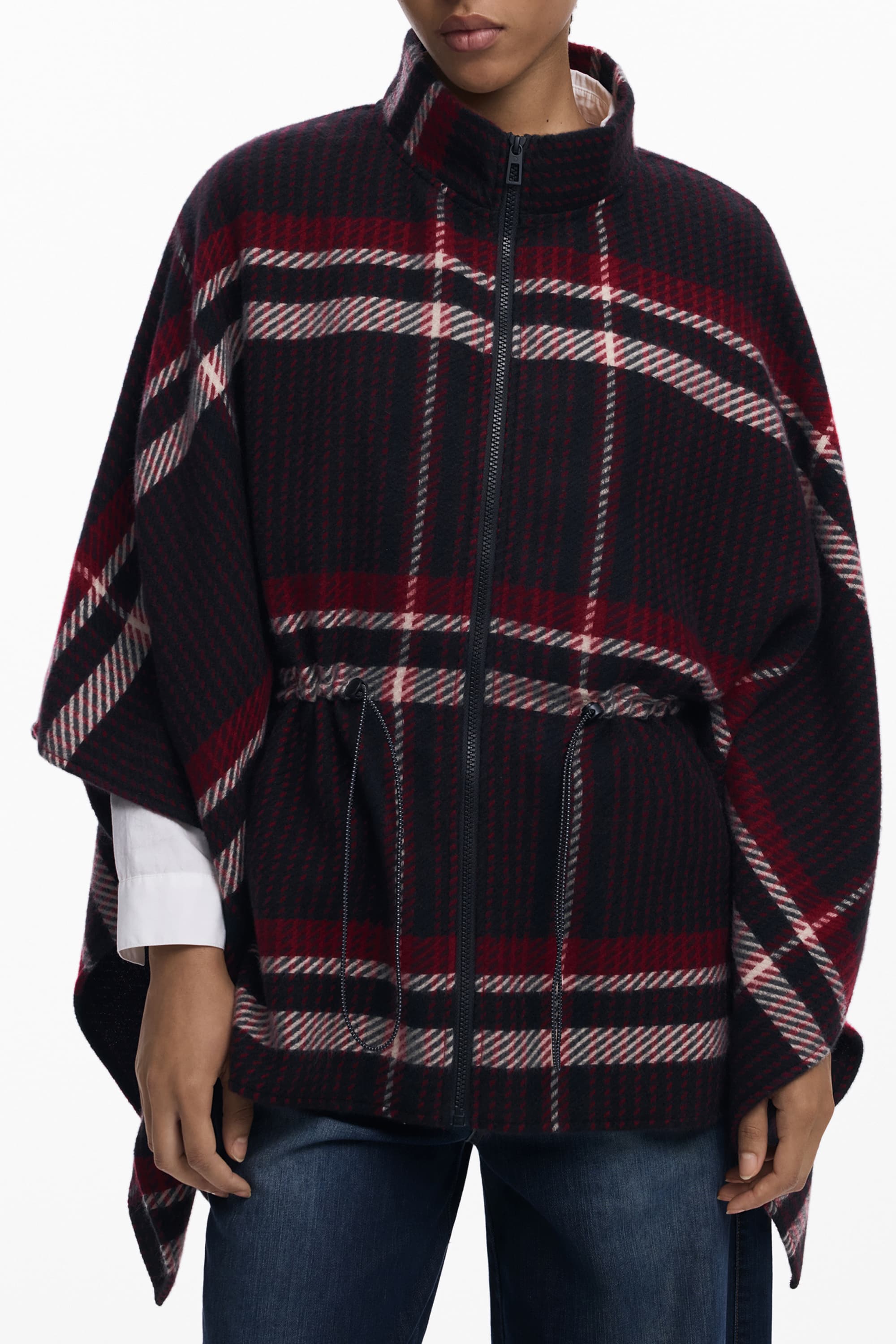 DESIGUAL PONCHO DONNA NERO