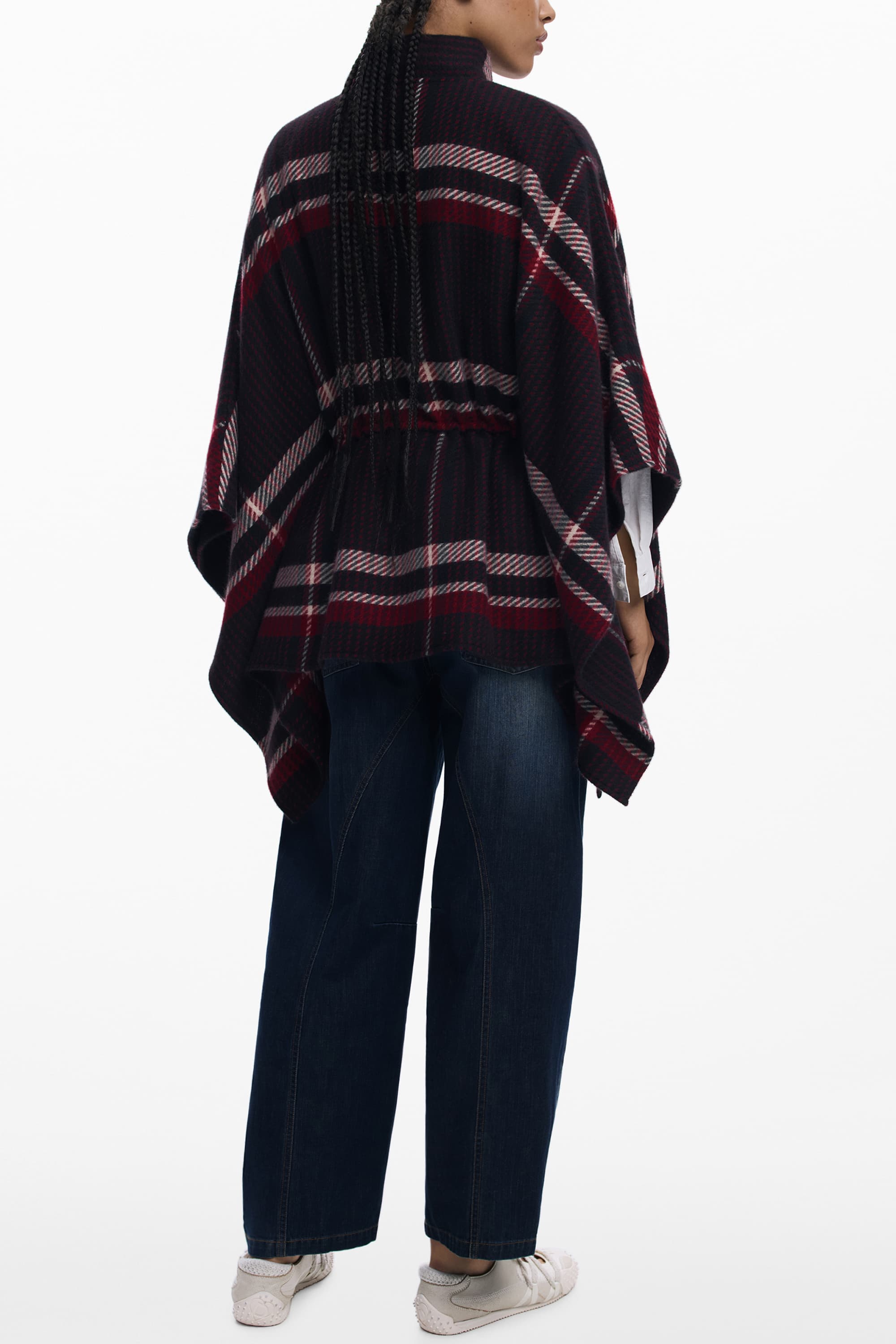 DESIGUAL PONCHO DONNA NERO - Miniatura 2